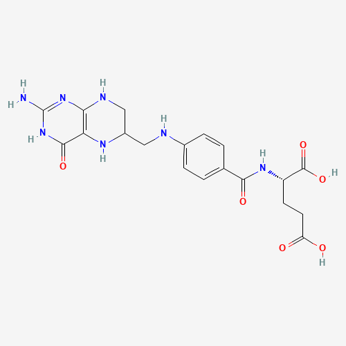 Molécule de tétrahydrofolate (THF). 
