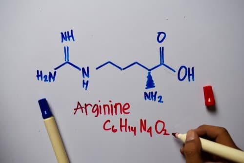 dessin d'une molécule de L-arginine
