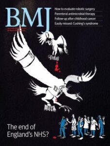 couverture du journal BMJ en mars 2013