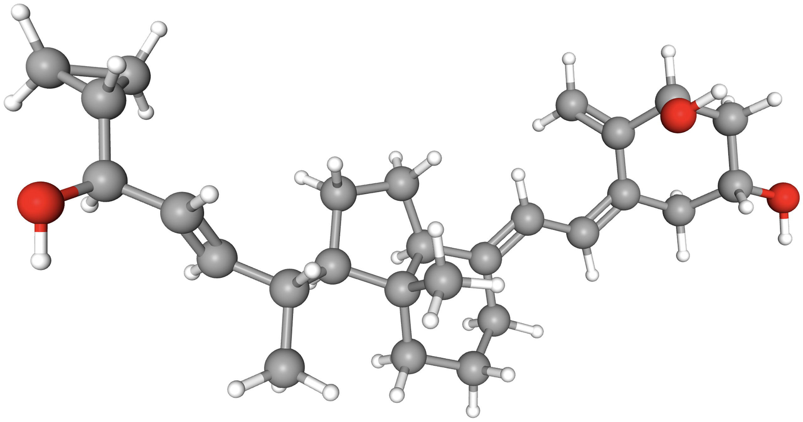 représentation 3D d'une molécule de calcipotriol