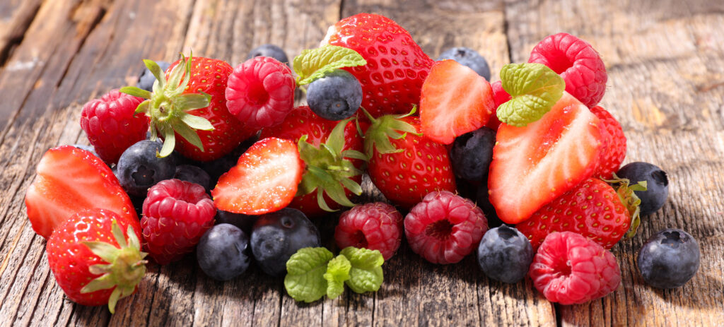 Les fruits rouges sont riches en antioxydants