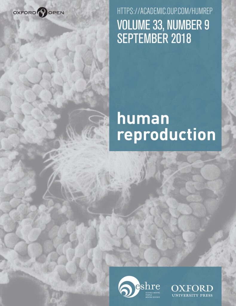 Couverture du journal Human Reproduction