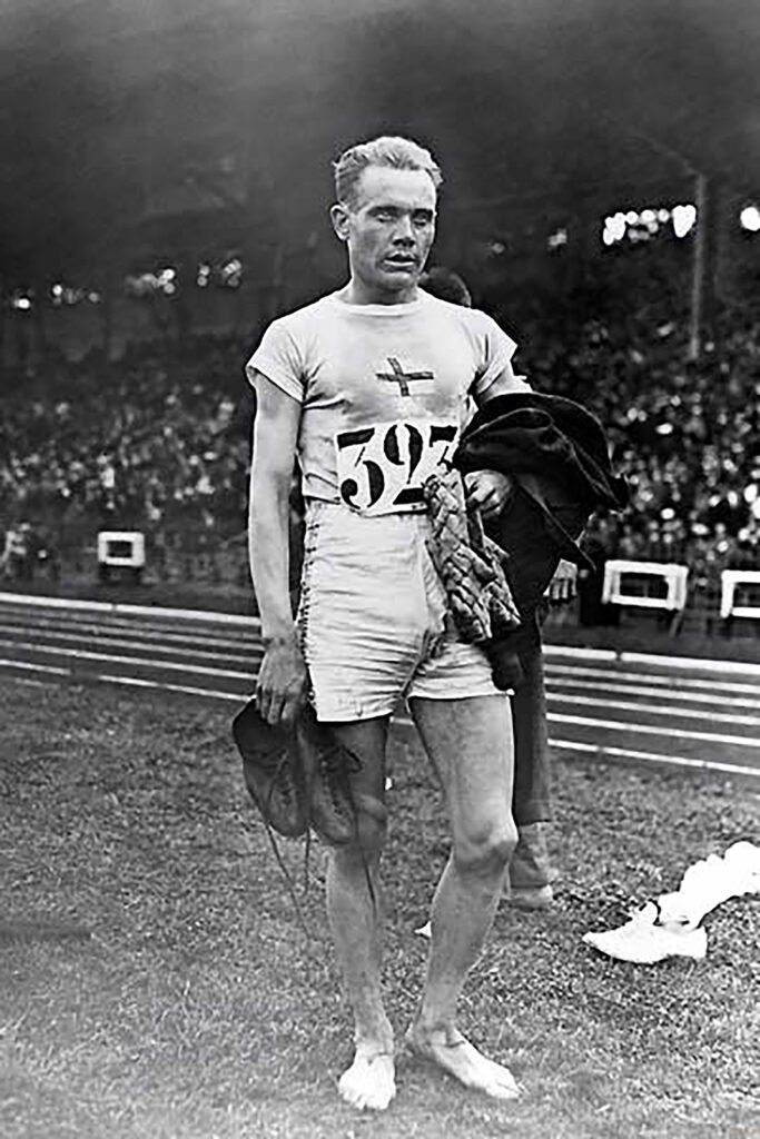 Paavo Nurmi aux jeux olympiques de Paris en 1924