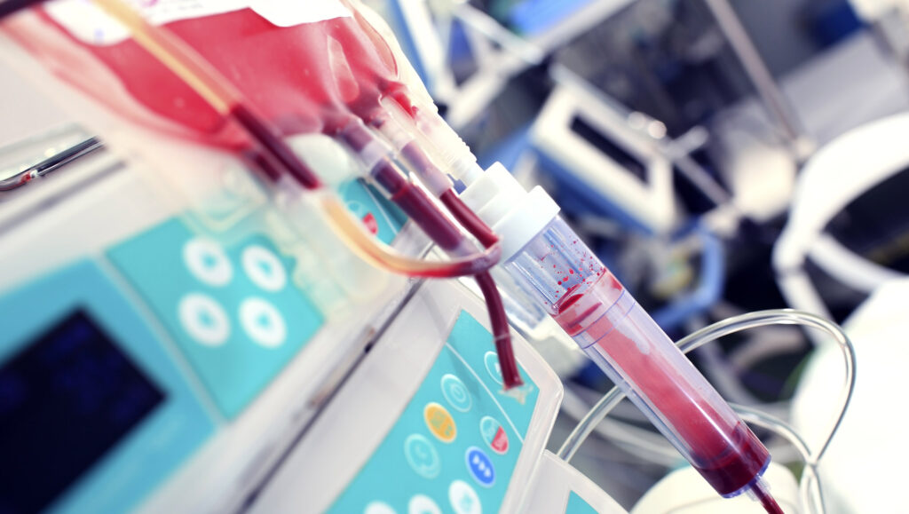 matériel médical de transfusion sanguine